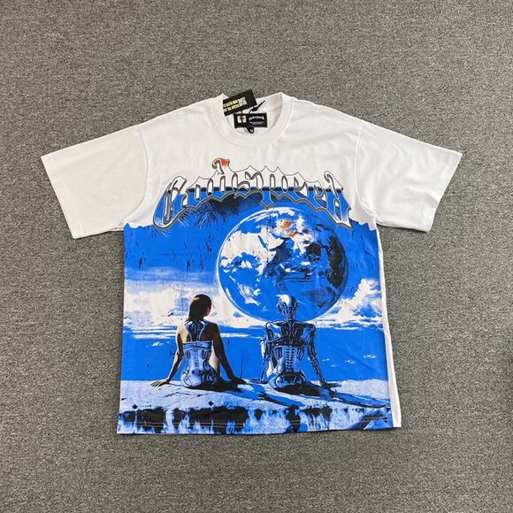 Godspeed Artifical Love White Wash T Shirt